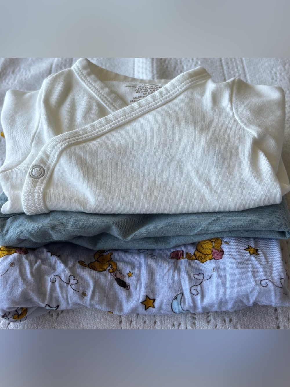 Organic Cotton + Bamboo Baby Bundle | Pooh Set 0–3M